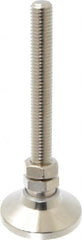 Gibraltar - 1/2-13 Bolt Thread, Studded Pivotal Stud Mount Leveling Pad & Mount - 5,000 Max Lb Capacity, 1-7/8" Base Diam - Exact Tooling