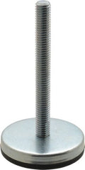 Gibraltar - 1/2-13 Bolt Thread, Stud Mount Leveling Pad & Mount - 500 Max Lb Capacity, 2.8" Base Diam, 4" Thread Length - Exact Tooling