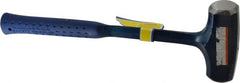 Estwing - 4 Lb Head, 16" Long Drilling Hammer - Steel Head, 1-3/8" Face Diam, 15-3/4" Long Head, Steel Handle with Grip - Exact Tooling