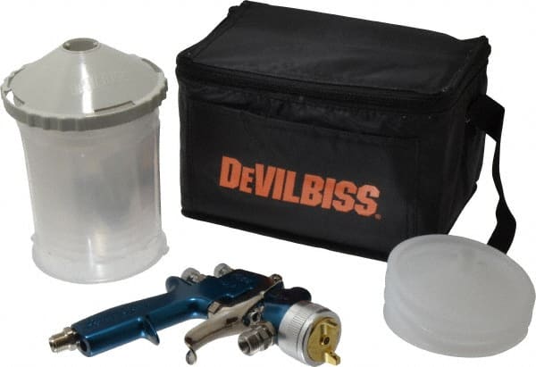 DeVilbiss - Siphon Feed High Volume/Low Pressure Paint Spray Gun - 24 oz Capacity, 100 Max psi, 13 to 23 CFM, For Enamels, Epoxies, Lacquers, Polyurethanes, Primers, Sealers, Stains, Varnishes - Exact Tooling