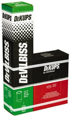 DeVilbiss - Paint Sprayer Cup - Disposable Cups and Lids, 32 Pack, Compatible with Siphon and Gravity Spray Guns - Exact Tooling