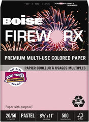 Boise - 8-1/2" x 11" Pink Colored Copy Paper - Use with Laser Printers, Copiers, Plain Paper Fax Machines, Multifunction Machines - Exact Tooling