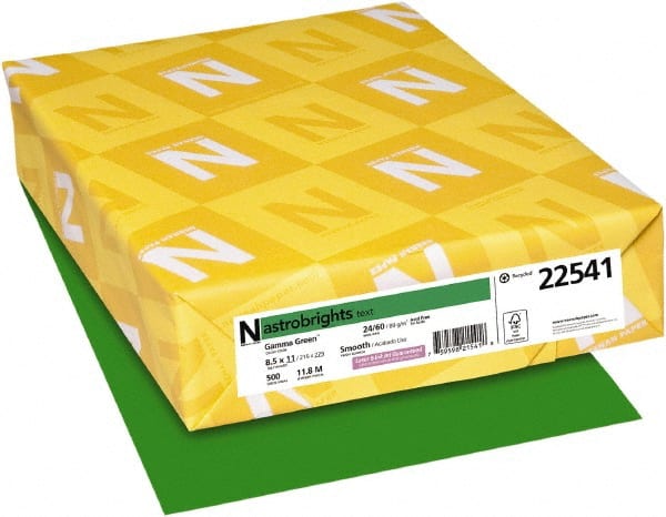 Neenah Paper - 8-1/2" x 11" Gamma Green Colored Copy Paper - Use with Laser Printers, Inkjet Printers, Copiers - Exact Tooling