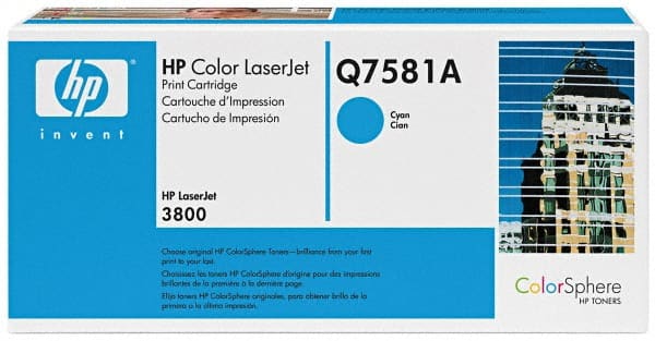 Hewlett-Packard - Cyan Toner Cartridge - Use with HP Color LaserJet 3800, CP3505 - Exact Tooling