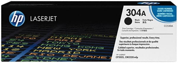 Hewlett-Packard - Black Toner Cartridge - Use with HP Color LaserJet CP2025, CM2320 - Exact Tooling