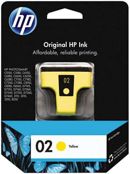 Hewlett-Packard - Yellow Ink Cartridge - Use with HP PhotoSmart 3110, 2110, 3310, 8250, C5150, C6150, C6180, C6240, C6250, C6280, C7150, C7180, C7250, C7280, C8150, C8180, D6160, D7175, D7155, D7160, D7260, D7345, D7355, D7360, D7460 - Exact Tooling