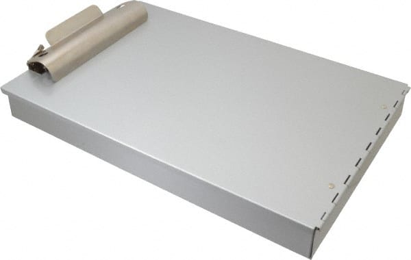 Saunders - 14-1/4 Inch Long x 9-3/4 Inch Wide x 3-1/2 Inch High, Clip Board - Silver - Exact Tooling