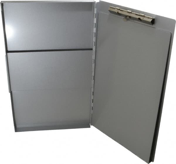 Saunders - 14-1/2 Inch Long x 9 Inch Wide x 1 Inch High, Clip Board - Silver - Exact Tooling