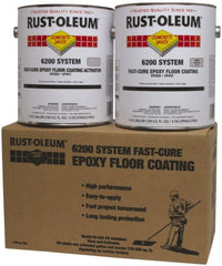 Rust-Oleum - 1 Gal Can Semi Gloss Silver Gray Floor Coating - <250 g/L VOC Content - Exact Tooling