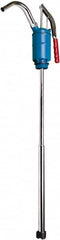 Value Collection - 7/8" Outlet, Zinc Hand Operated Drum Pump - 16 oz per Stroke, 45" OAL, For High Viscosity Liquids - Exact Tooling
