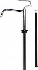 Value Collection - 3/4" Outlet, Steel Hand Operated Drum Pump - 4 oz per Stroke, 18-1/2" OAL, For Petroleum Based Products - Exact Tooling