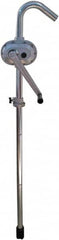 Value Collection - 1-1/4" Outlet, Aluminum Hand Operated Rotary Pump - 30 oz per Stroke, 51" OAL, For Fuel Oil, Kerosene, Gasoline, Antifreeze & Other Noncorrosive Fluids - Exact Tooling