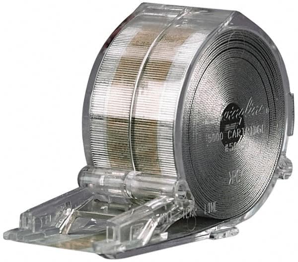 Swingline - 1/4" Leg Length, Galvanized/Low-Carbon Steel Staple Cartridge Roll - 30 Sheet Capacity, For Use with Swingline 690e, 520e, 5000 Series, 790, Zephyr & Electric Saddle Staplers - Exact Tooling