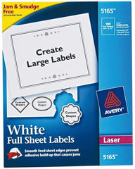 AVERY - 11" Long, White Paper Shipping Label - For Laser Printers - Exact Tooling
