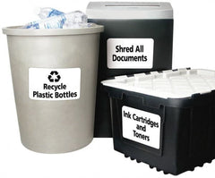 AVERY - 5" Wide x 8-1/8" Long, White Paper Name Badge Labels - For Laser Printers - Exact Tooling