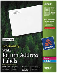 AVERY - 1-3/4" Long, White Paper Return Address Label - For Laser/Inkjet Printers - Exact Tooling