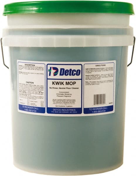 Detco - 5 Gal Pail Cleaner - Use on Resilient Flooring - Exact Tooling