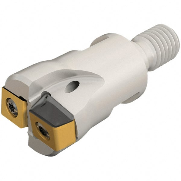 Iscar - 32mm Cut Diam, 3mm Max Depth of Cut, Indexable Plunge End Mill - M16 Modular Connection, HTP LNHT 1006 Insert Style, HTP-M-LN10 Toolholder Style, Through Coolant, Series FlexFit, TangPlunge - Exact Tooling