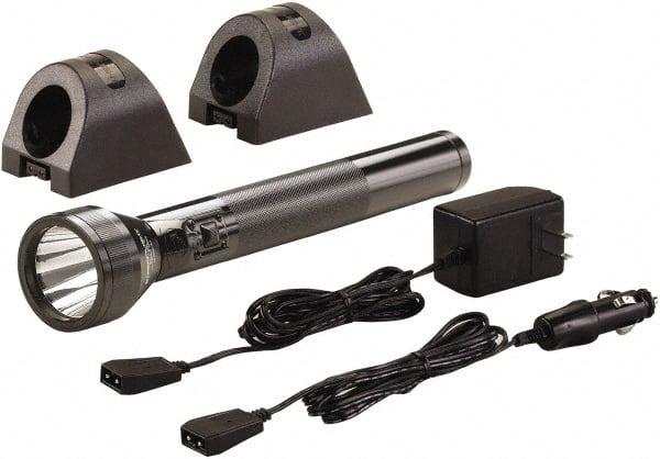 Streamlight - White LED Bulb, 350 Lumens, Industrial/Tactical Flashlight - Black Aluminum Body, 1 6V NiMH Battery Included - Exact Tooling