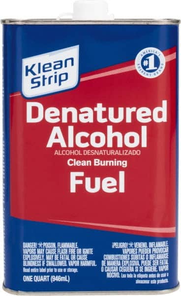 Klean-Strip - 1 Qt Denatured Alcohol - 790 gL VOC Content, Comes in Can - Exact Tooling