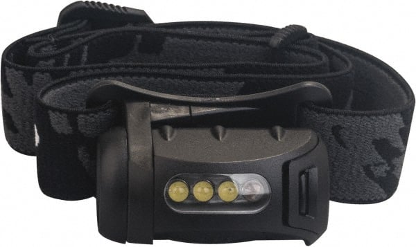 Princeton Tec - 3 White, 1 Red LED Bulb, 45 Lumens, Hands-free Flashlight - Black Plastic Body, 3 AAA Alkaline Batteries Included - Exact Tooling