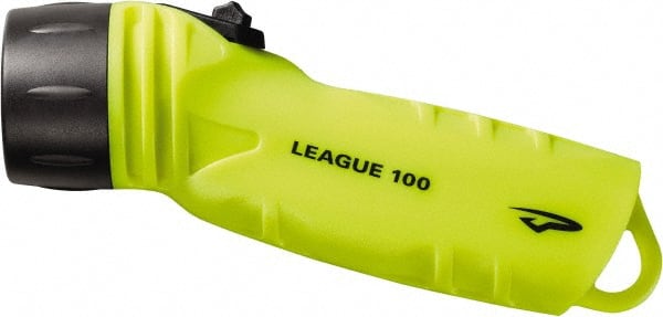 Princeton Tec - White LED Bulb, 350 Lumens, Industrial/Tactical Flashlight - Neon Yellow Plastic Body, 4 AA Alkaline Batteries Included - Exact Tooling