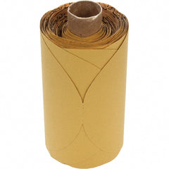 3M - 5" Diam, 240 Grit Aluminum Oxide Adhesive PSA Disc - Very Fine Grade, Gold, Paper Backing, Flexible, Use with Random Orbital Sanders - Exact Tooling