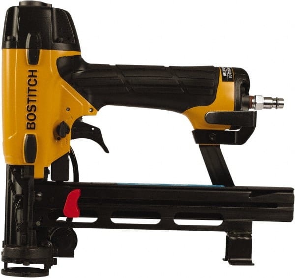 Stanley Bostitch - 5/16" Crown, 18 Gauge, 160 Staple Capacity Power Stapler - 1/4" Inlet, 70 to 100 psi Air Pressure, - Exact Tooling