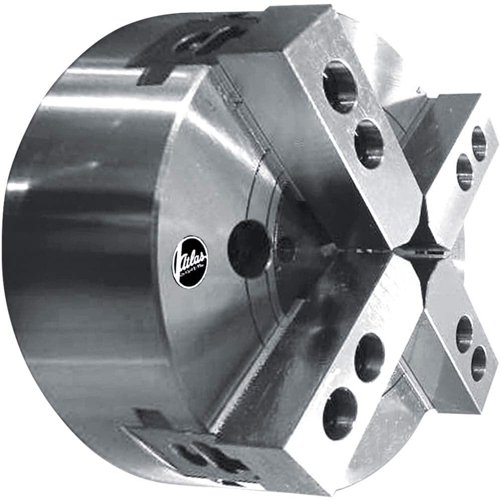 Atlas Workholding - 4 Jaw 7" Diam A-5 Lathe Chuck - Exact Tooling