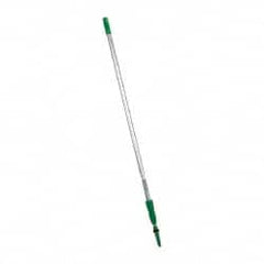 Unger - 144" Long x 1.15" Diam Aluminum Handle for Unger Products - Threaded Connection, Silver, Telescoping - Exact Tooling