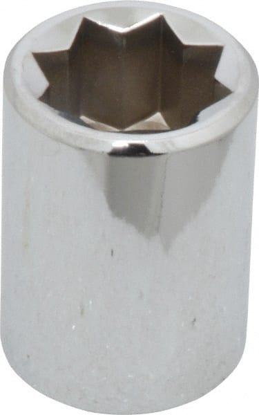 Proto - 5/8", 1/2" Drive, Standard Hand Socket - 8 Points, 1-1/2" OAL, Alloy Steel, Chrome Finish - Exact Tooling