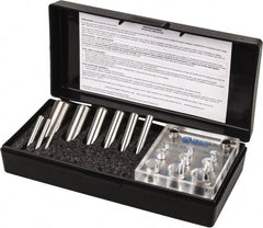 Value Collection - 1/8 to 3/4 Inch Diameter Shim Punch and Die Set - 1/8, 3/16, 1/4, 5/16, 3/8, 7/16, 1/2, 5/8 and 3/4 Inch Diameter, 9 Piece - Exact Tooling