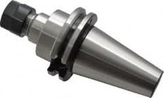 Parlec - 0.5mm to 10mm Capacity, 3.12" Projection, CAT40 Taper Shank, ER16 Collet Chuck - 5.81" OAL - Exact Tooling