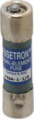 Cooper Bussmann - 250 VAC, 1.13 Amp, Time Delay Pin Indicator Fuse - Fuse Holder Mount, 1-1/2" OAL, 10 at 125 V kA Rating, 13/32" Diam - Exact Tooling