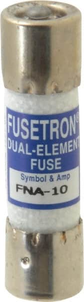 Cooper Bussmann - 125 VAC, 10 Amp, Time Delay Pin Indicator Fuse - Fuse Holder Mount, 1-1/2" OAL, 10 at AC kA Rating, 13/32" Diam - Exact Tooling