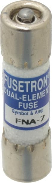 Cooper Bussmann - 125 VAC, 7 Amp, Time Delay Pin Indicator Fuse - Fuse Holder Mount, 1-1/2" OAL, 10 at AC kA Rating, 13/32" Diam - Exact Tooling