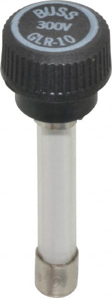 Cooper Bussmann - 300 VAC, 10 Amp, Fast-Acting Size Rejecting/NonRejecting Fuse - Fuse Holder Mount, 2-1/4" OAL, 10 at AC kA Rating, 15.9mm Diam - Exact Tooling