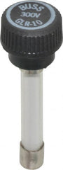 Cooper Bussmann - 300 VAC, 10 Amp, Fast-Acting Size Rejecting/NonRejecting Fuse - Fuse Holder Mount, 2-1/4" OAL, 10 at AC kA Rating, 15.9mm Diam - Exact Tooling