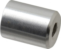 Mag-Mate - 8-32 Thread, 3/8" Diam, 1/2" High, 0.65 Lb Average Pull Force, Neodymium Rare Earth Pot Magnet - 1/4" Tapped Hole Depth, Nickel Plated, Aluminum Insulated - Exact Tooling