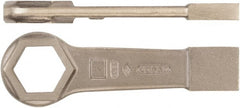 Ampco - 2" 6 Point Striking Box Wrench - Single End, 11" OAL, Aluminum Bronze - Exact Tooling
