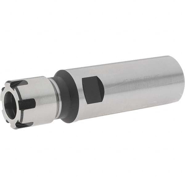 Iscar - 0.5mm to 10mm Capacity, 28mm Projection, Straight Shank, ER16 Collet Chuck - 93mm OAL, 25mm Shank Diam - Exact Tooling