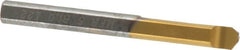 Carmex - 0.04" Groove Width, 0.24" Min Hole Diam, 7/8" Max Hole Depth, Face Grooving Tool - 0.06" Projection, 2" OAL, Solid Carbide, TiN Finish - Exact Tooling