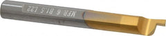 Carmex - 0.06" Groove Width, 0.31" Min Hole Diam, 7/8" Max Hole Depth, Face Grooving Tool - 0.1" Projection, 2" OAL, Solid Carbide, TiN Finish - Exact Tooling