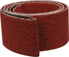3M - 2" Wide x 72" OAL, 36 Grit, Ceramic Abrasive Belt - Ceramic, Very Coarse, Coated, YF Weighted Cloth Backing, Wet/Dry, Series 977F - Exact Tooling