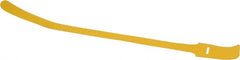 SpeedTech - 15" Long Yellow Nylon & Polyethylene Hook & Loop Strap - 50 Lb Tensile Strength - Exact Tooling