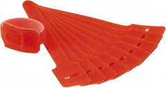 SpeedTech - 6" Long Orange Nylon & Polyethylene Hook & Loop Strap - 40 Lb Tensile Strength - Exact Tooling
