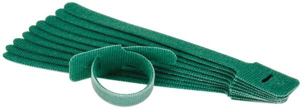 SpeedTech - 8" Long Green Nylon & Polyethylene Hook & Loop Strap - 40 Lb Tensile Strength - Exact Tooling