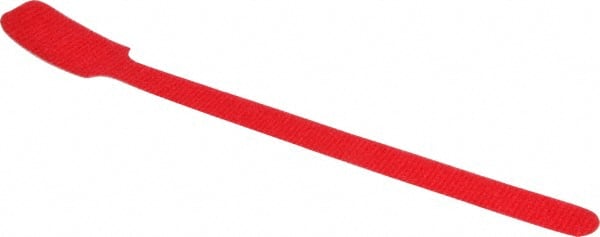 SpeedTech - 8" Long Red Nylon & Polyethylene Hook & Loop Strap - 40 Lb Tensile Strength - Exact Tooling