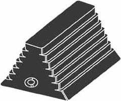 NMC - 8-3/8" Wide x 6-1/2" High x 5-5/8" Deep, Rubber Wheel Chock - Exact Tooling