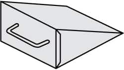 NMC - 10" Wide x 6" High x 8" Deep, Steel Wheel Chock - Exact Tooling
